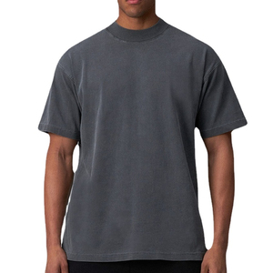 เสื้อยืดโอเวอร์ไซส์ผ้าฝ้าย100% หนาสำหรับผู้ชายเสื้อยืดโอเวอร์ไซส์ขนาดใหญ่พิเศษแบบกำหนดเองได้เสื้อโอเวอร์ไซส์ผ้าคอตตอน - Product Image 1
