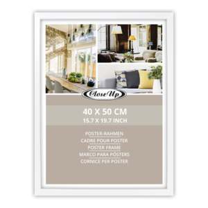 White 40 X 50 cm <b>Poster</b> <b>Frame</b> Elegant Plaque Display Stand - Product Image 4
