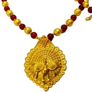 Conjunto de pavo real de pluma abierta de la mejor calidad, tela India Africana chapada en oro de 24 quilates, joyería de moda, Perla de plata de 24 quilates en forma de cruz de Dubái - Product Image 1