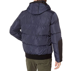 Veste matelassée stylée pour hommes, séchage rapide, coupe ajustée, nouveau design personnalisé, veste d'hiver en tissu ultra léger pour hommes, nouveauté - Product Image 2