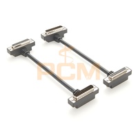Câble d'extension DB25 mâle vers femelle à profil bas 90 °   Connecteur à angle droit pour les espaces restreints et une transmission de signal fiable