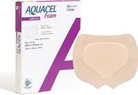 Pansement adhésif médical en mousse de silicone absorbant pour soins des plaies, bordure imperméable, certifié CE Classe II, finition mate, origine Royaume-Uni