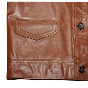 Chaleco de Club para hombre, chaleco vaquero y de cuero para motocicleta con relleno de diamantes y bolsillos para pistola, ropa deportiva para adultos para montar - Product Image 6