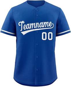 Precio personalizado hombres mujeres jóvenes béisbol Jersey botón abajo deportes camiseta cosida o impresa letra número tamaño grande - Product Image 2