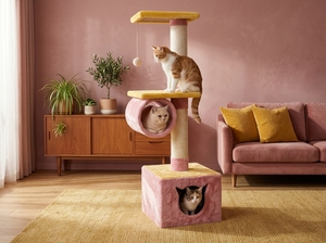 Amistar CatStar Ascent de Alta Calidad con Túnel para Gatos, Duradero, 4 Niveles o Más - Product Image 4