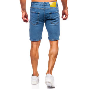 Best Selling Summer Streetwear Straight Custom Jorts <b>Baggy</b> Style Distressed Washed Denim <b>Shorts</b> <b>Men</b> - Product Image 4