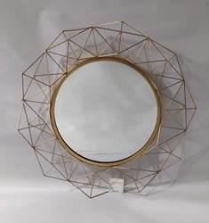 Miroir mural moderne pour maison, hôtel, salle de bain, couleur or, décoration classique de la maison, miroirs muraux en forme de feuille, décoration de chambre, miroir mural - Product Image 3