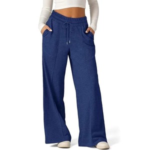 2024 New Arrival Women's Casual Regular Fit Straight Pants Breathable Quick Dry Elastic Waist <b>Fleece</b> <b>Trousers</b> Winter Mid - Product Image 6