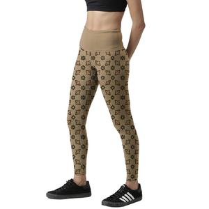 Custom High Waist Workout Leggings for Women Yoga Pants Sublimation Made Polyester <b>Nylon</b> Spandex Fabric Stretch Knitted <b>Tights</b> - Product Image 4