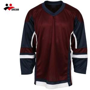 Conception personnalisée de broderie Maillot de hockey Uniforme de hockey sur glace sublimé de haute qualité - Product Image 2