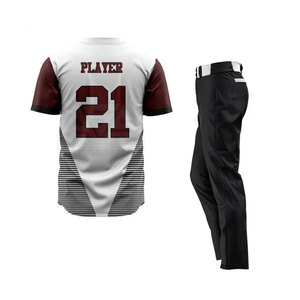 Maillot de baseball 100% polyester personnalisé pour hommes, vêtements de sport respirants, conception d'ensemble, options de taille plus pour uniformes personnalisés - Product Image 2