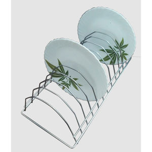 Porte-ustensiles de cuisine vintage en fer forgé fait main, finition argentée, support de table, support de cuisine durable multifonction - Product Image 1