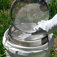 Filtre à miel professionnel en acier inoxydable, double tamis à abeilles, extracteur de particules de miel