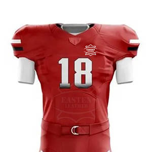 Uniforme de Fútbol Americano Personalizado para Hombre, Diseño Más Vendido, 100% Poliéster, Secado Rápido, Transpirable, Manga Corta, Ropa de Práctica - Product Image 3