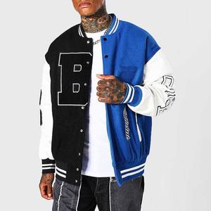 OEM chaqueta de grafiti para los hombres chaqueta de béisbol al por mayor a granel de lana Lisa para los hombres personalizado bordado carta de etiqueta privada para la venta - Product Image 1