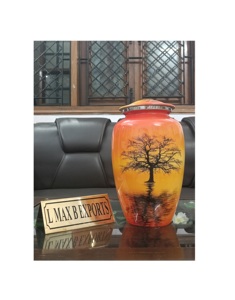 โกศเผาศพโลหะทำด้วยมือสำหรับผู้ใหญ่ขี้เถ้าอะลูมิเนียม - Product Image 3