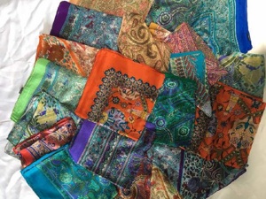 2024 Handmade <b>Silk</b> <b>Scarves</b> From India Exquisite and Authentic - Product Image 2