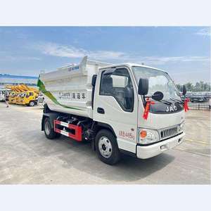 Camión de basura de volteo trasero diésel JAC 4x2 usado, de 6m³, con transmisión manual, sin fugas, con volante a la izquierda, de gran venta para exportación - Product Image 6