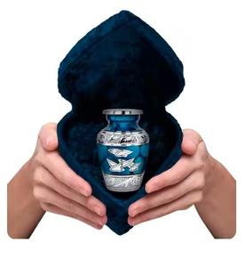 Small Elegant Metal <b>Urn</b> for Human Ashes American Style for Family Remembrance or <b>Pet</b> Memorial Hot Arrival Decorative <b>Urn</b> - Product Image 2