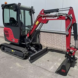 Mini excavadora Yanmar SV22, excavadora hidráulica compacta de 2,2 toneladas, excavadora de orugas oscilante de cola cero para paisajismo de construcción - Product Image 1