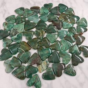 Mejor venta verde frase piedra preciosa corazón piedras preciosas semipreciosas corazones al por mayor - Product Image 1