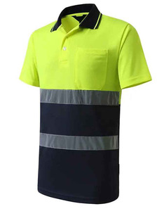 เสื้อโปโลสะท้อนแสงสำหรับใส่ทำงานสะท้อนแสงเสื้อกันไฟแห้งเร็วสะท้อนแสง - Product Image 2