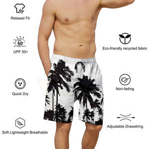 Pantalones cortos informales al por mayor cintura baja natación playa tallas grandes hombres playa pantalones cortos verano adultos nadar corto - Product Image 3