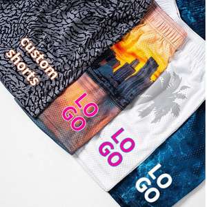 Summer High Street Fitness Swim <b>Shorts</b> <b>for</b> <b>Men</b> Solid Pattern Printed Elastic Waist Wholesale Supplier's Sublimated Techniques - Product Image 6