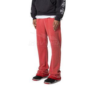 Pantalones Deportivos Acampanados de Felpa de Algodón con Logotipo Personalizado, Diseño Moderno, Venta en Línea - Product Image 3