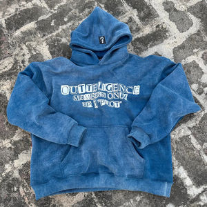 Sweat-shirts à capuche personnalisés avec logo, impression sérigraphique, 480 GSM, confortables, style unique, fabricant, prix bas, sweat-shirts à capuche - Product Image 4