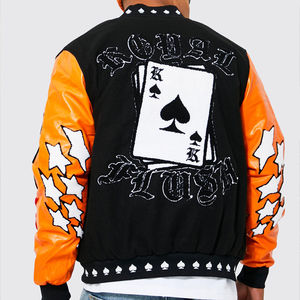 Chaquetas de Béisbol Universitarias con Bordado Personalizado de Moda, Chaqueta Varsity para Hombre, Tallas Grandes, Chaquetas Delanteras para Hombre - Product Image 6