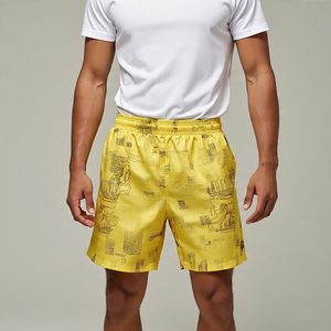 Ropa deportiva, pantalones cortos de baloncesto por sublimación para hombre, pantalones cortos estampados con cintura elástica para hombre, ropa para correr, pantalones cortos sublimados para Fitness para hombre - Product Image 2