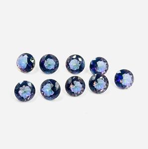 Piedras preciosas sueltas de topacio místico redondo de 10MM de alta calidad calibradas piedras altas de 6MM - Product Image 3