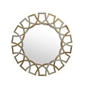 Espejo de pared con marco de Metal de lujo, espejo decorativo moderno para sala de estar, dormitorio, baño, decoración del hogar - Product Image 5