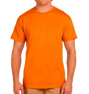 T-shirt personnalisé 100% coton à motif solide avec logo personnalisé - Product Image 1