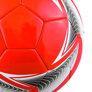 Balón de fútbol de PVC de tamaño oficial, fútbol de entrenamiento de calidad con impresión de logotipo personalizado, Material PU de cuero, promociones de partidos - Product Image 5