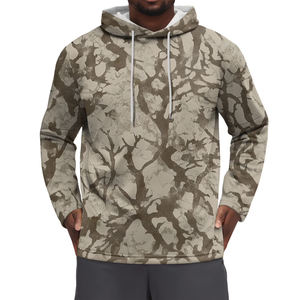 Sweats à capuche brodés personnalisés en coton 100% 600 g/m² pour hommes, streetwear de haute qualité, jungle, surdimensionné, imprimé - Product Image 1