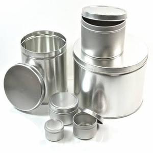 Pot à crème cosmétique rond personnalisé avec couvercle, dernier design, métal, finition de qualité supérieure, pot à crème personnalisable - Product Image 1