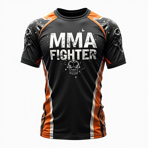 Protector de erupción MMA personalizado diseñado para la comodidad con mangas cortas completas y tejido transpirable kimono de jiu jitsu 100% - Product Image 4