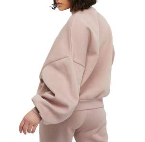 Nueva llegada de sudaderas de poliéster de algodón de talla grande para hombres y mujeres Jersey de cuello redondo de punto liso para la temporada de otoño - Product Image 3