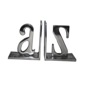 Sujetalibros de flores de aluminio plateado 2025 de nuevo diseño, centro de mesa brillante, venta al por mayor, artículo Vintage de lujo, producto superior de alta calidad - Product Image 4