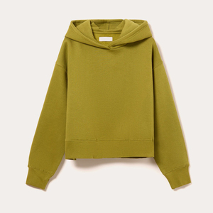 เสื้อฮู้ดดี้ทรงบ็อกซี่พิมพ์ลายฤดูหนาวแบบกำหนดเอง เป็นมิตรกับสิ่งแวดล้อม ป้องกันรอยยับ สำหรับผู้หญิง ผ้าฝ้าย 100% ผู้ผลิต ODM โลโก้ด้านหน้า สำหรับออกกำลังกาย แฟชั่นลำลอง - Product Image 6