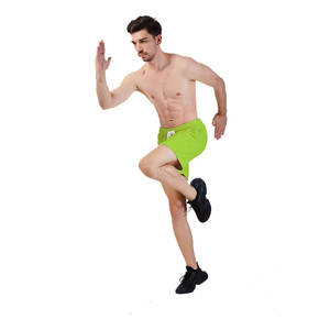 กางเกงขาสั้นผ้าคอตตอนผ้าเฟรนช์เทอร์รี่สำหรับผู้ชายไซส์ใหญ่พิเศษระบายอากาศได้ดีมีกระเป๋าด้านข้างพิมพ์ลายสีทึบ - Product Image 5