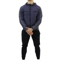 Survêtement surdimensionné en nylon 2 pièces ensemble de jogging veste coupe-vent réfléchissante survêtement pour hommes