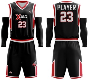 Ropa deportiva atlética transpirable de secado rápido de alta calidad-Venta al por mayor RTS Uniformes de baloncesto personalizados para hombres Diseño impreso - Product Image 3
