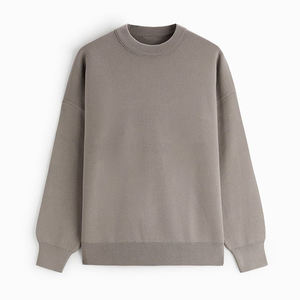 Hombres 100% algodón de alta calidad hombro caído de talla grande francés Terry cuello redondo pulóver sudadera personalizada sudaderas de gran tamaño - Product Image 2