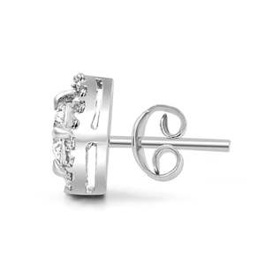 NOVAMART Fine Zarkan Solitary 925 <b>Silver</b> <b>Studs</b> Gold Plated Charm Earrings Wholesale Export - Product Image 3
