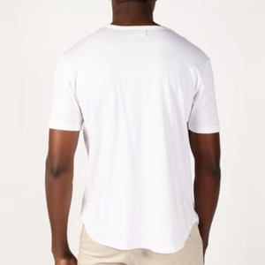 T-shirt Homme Oversize à Manches Courtes 100% Coton Personnalisé Hip Hop avec Poche Contrastante – Qualité Supérieure, Prix de Gros 2025 - Product Image 4