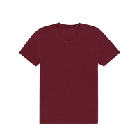 T-shirts tricotés de créateur pour hommes, 240 g/m², 100 % coton, haute qualité, coupe classique, col rond, manches courtes, compressés, vente en gros