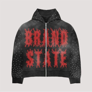 MOVATEXTILES 2025 Vente en gros 100% coton Sweats à capuche personnalisés de haute qualité Tops Sweats à capuche de sérigraphie surdimensionnés pour hommes - Product Image 2